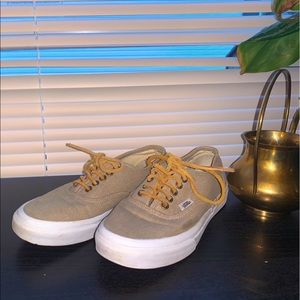 Vans with leather laces